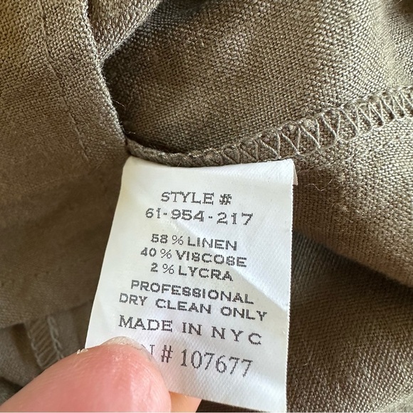 Alice + Olivia Linen Shirt Top Lace Up Front S - Picture 5 of 7